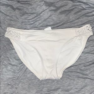 White BECCA by Rebecca Virtue Swimsuit Bottom
